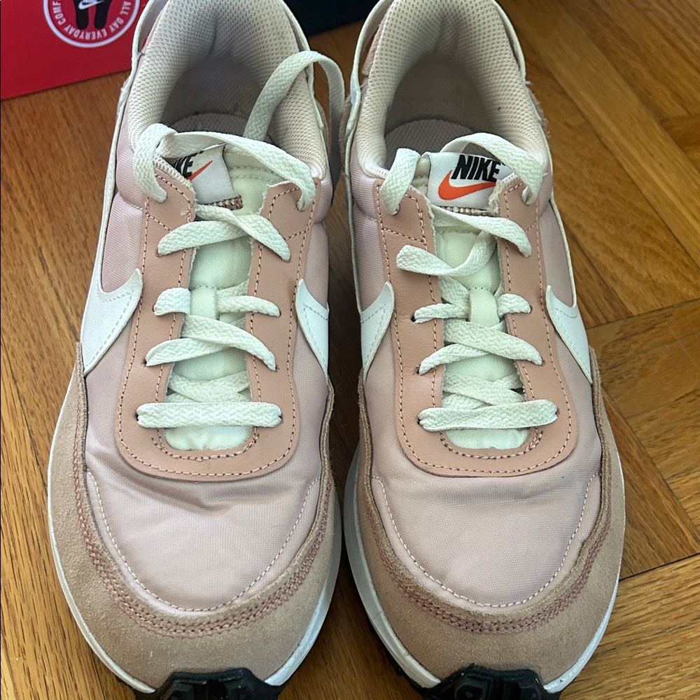 Nike Women's waffle Debut Blush and Cream Sneakers